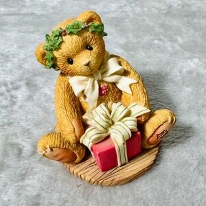 Vintage Cherished Teddies Margy "I'm Wrapping Up A Little Holiday Joy…" 1998